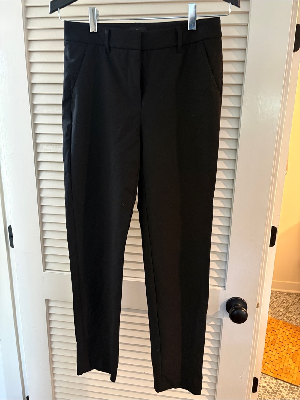 White House Black Market Black Straight-Leg Dress Pants